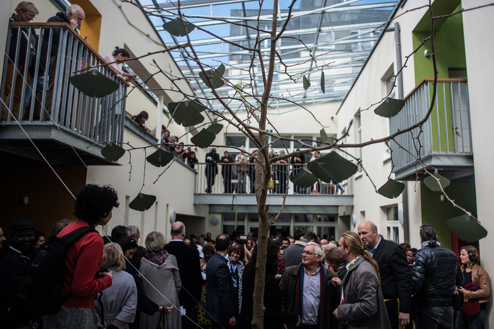 inauguration de la maison Biloba Huis