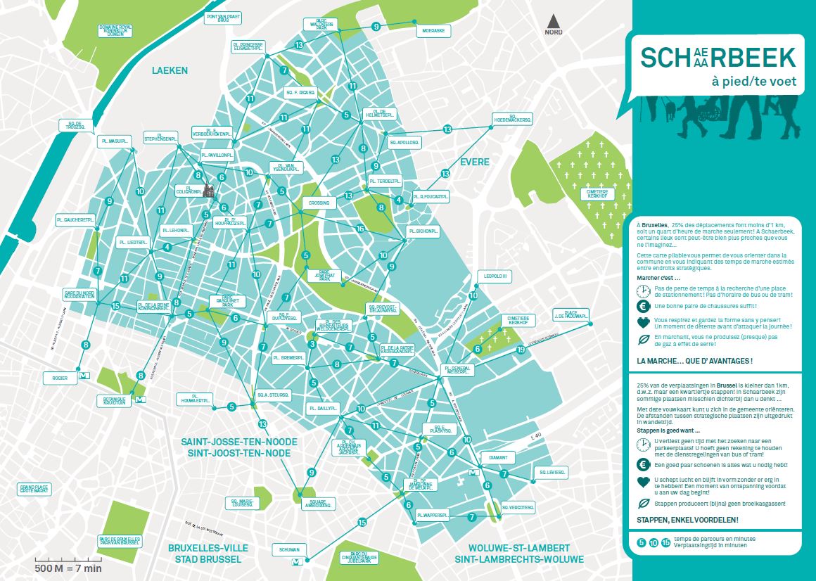 Schaerbeek à pied