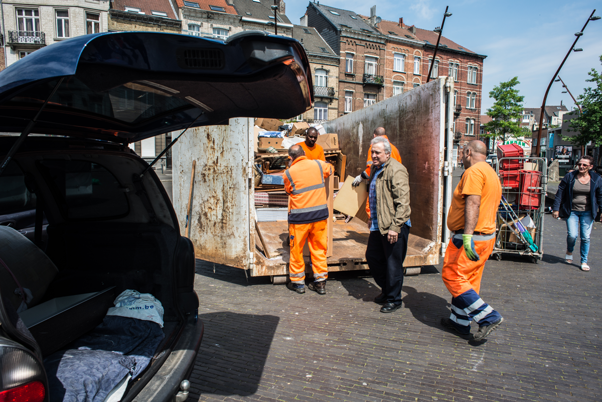 collecte encombrants - place d'Houffalize